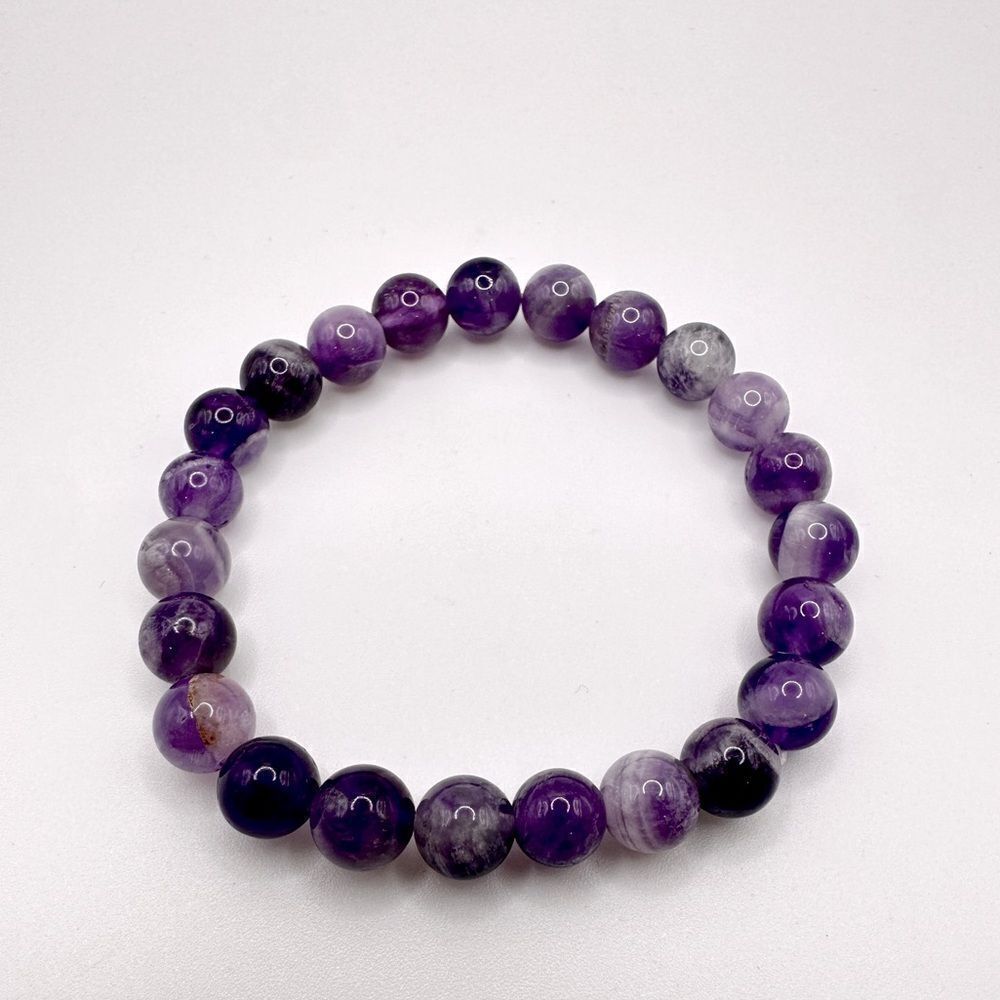 9mm stretchy Amethyst stone bracelet!‎
